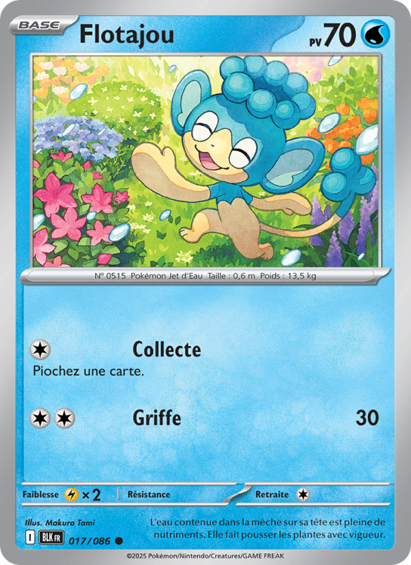 Flotajou 017 — Foudre Noire (French Pokémon TCG card)