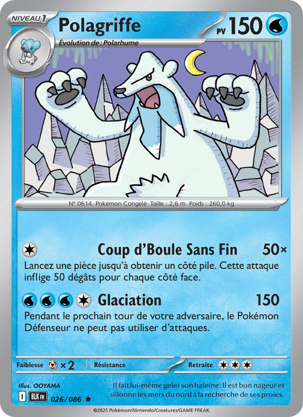 Polagriffe 026 — Foudre Noire (French Pokémon TCG card)