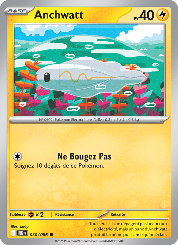 Anchwatt 030 — Foudre Noire (French Pokémon TCG card)