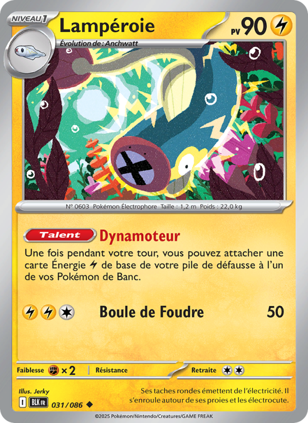Lampéroie 031 — Foudre Noire (French Pokémon TCG card)