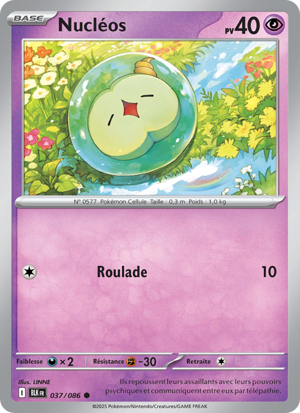 Nucléos 037 — Foudre Noire (French Pokémon TCG card)