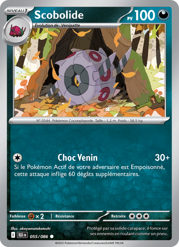 Scobolide 055 — Foudre Noire (French Pokémon TCG card)