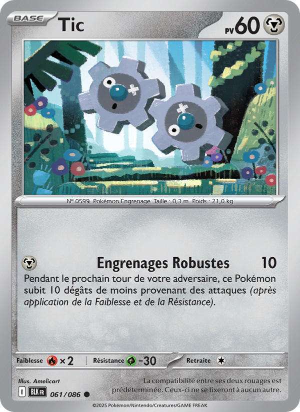 Tic 061 — Foudre Noire (French Pokémon TCG card)