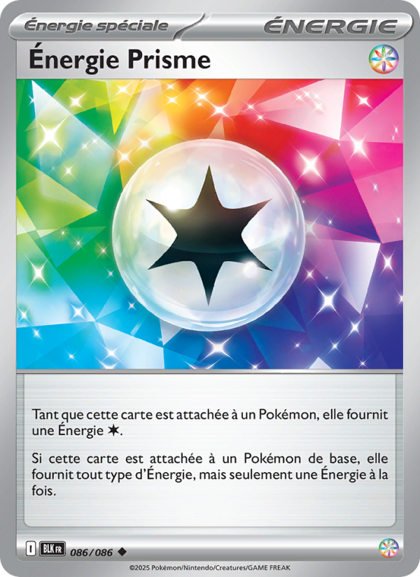 Énergie Prisme 086 — Foudre Noire (French Pokémon TCG card)