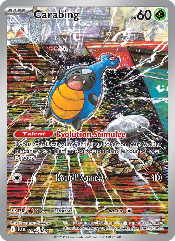 Carabing 094 — Foudre Noire (French Pokémon TCG card)