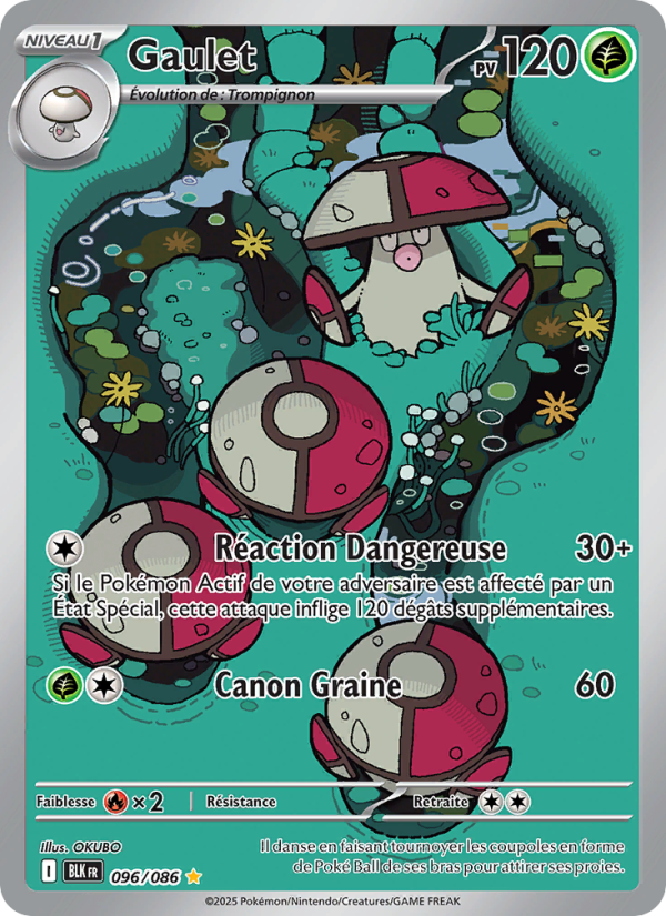 Gaulet 096 — Foudre Noire (French Pokémon TCG card)