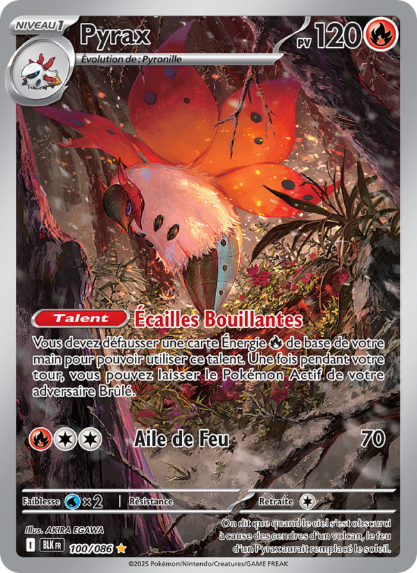 Pyrax 100 — Foudre Noire (French Pokémon TCG card)