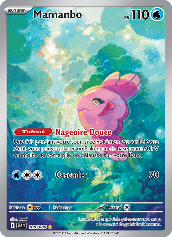Mamanbo 108 — Foudre Noire (French Pokémon TCG card)