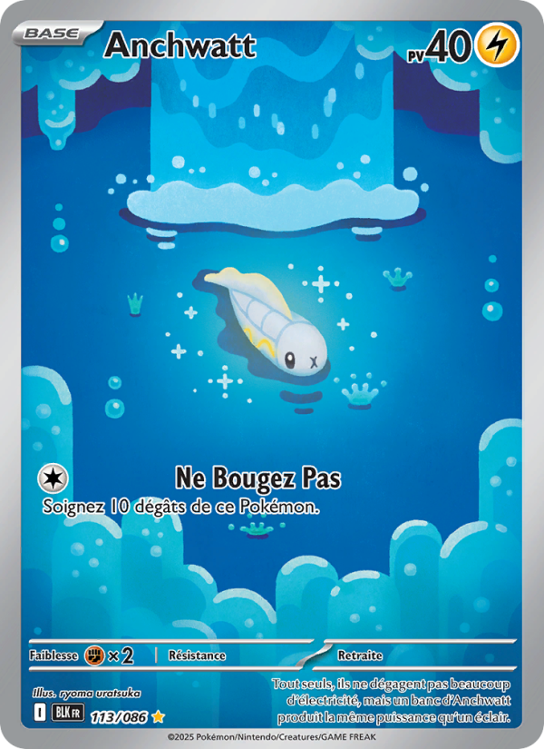 Anchwatt 113 — Foudre Noire (French Pokémon TCG card)