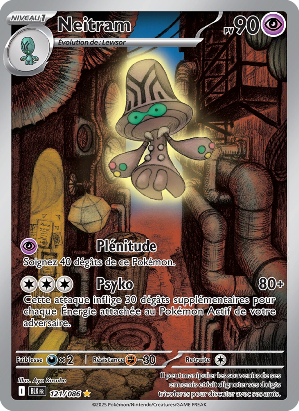 Neitram 121 — Foudre Noire (French Pokémon TCG card)