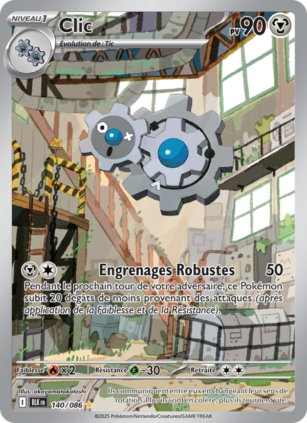 Clic 140 — Foudre Noire (French Pokémon TCG card)