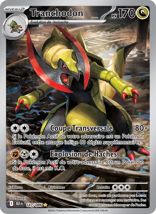 Tranchodon 147 — Foudre Noire (French Pokémon TCG card)