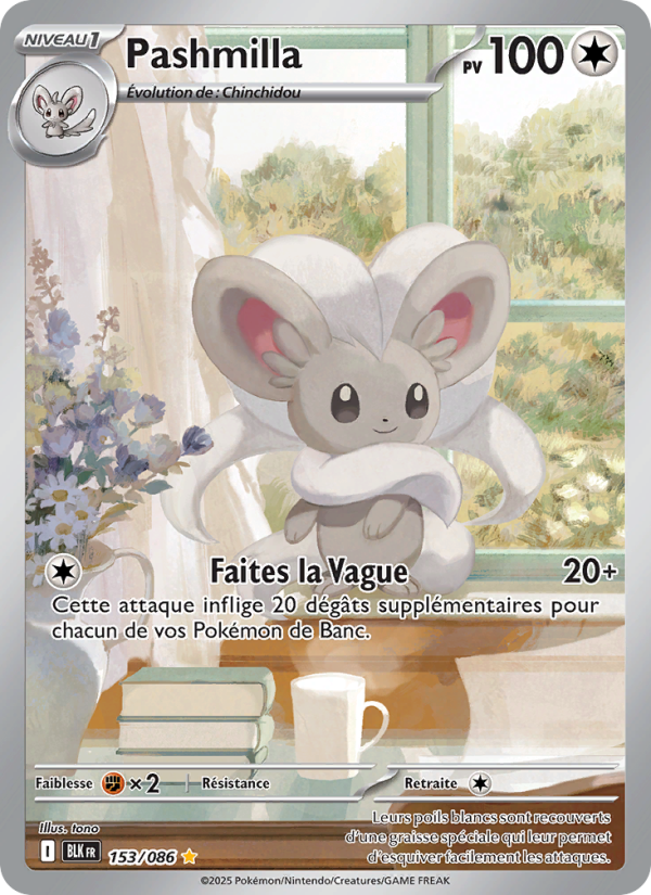 Pashmilla 153 — Foudre Noire (French Pokémon TCG card)