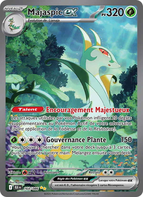 Majaspic-ex 164 — Foudre Noire (French Pokémon TCG card)