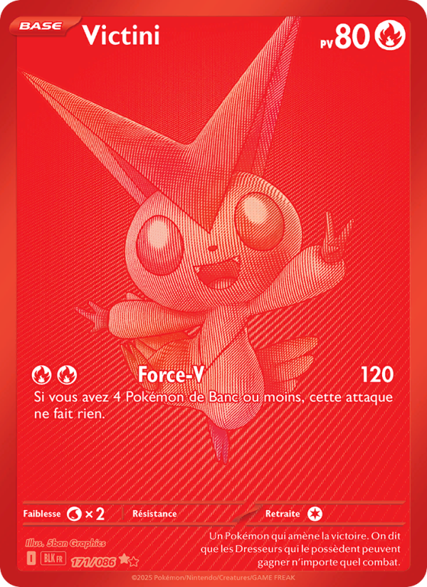 Victini 171 — Foudre Noire (French Pokémon TCG card)