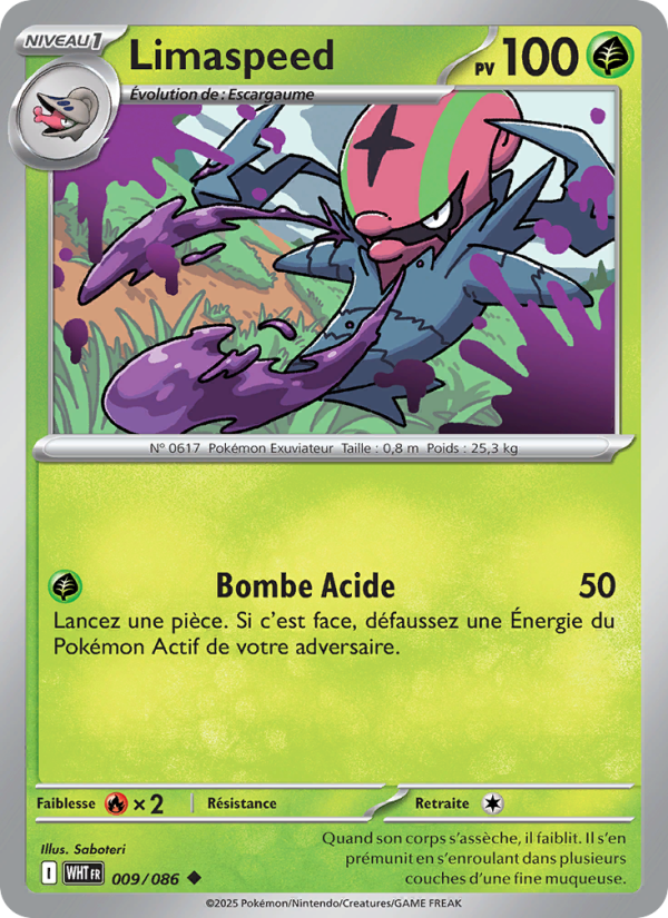 Limaspeed 009 — Flamme Blanche (French Pokémon TCG card)