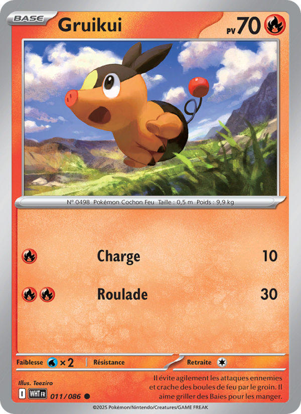 Gruikui 011 — Flamme Blanche (French Pokémon TCG card)