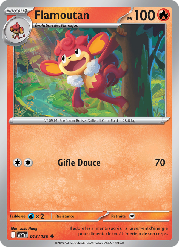Flamoutan 015 — Flamme Blanche (French Pokémon TCG card)