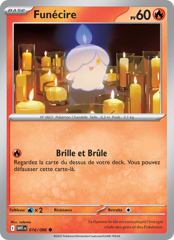 Funécire 016 — Flamme Blanche (French Pokémon TCG card)