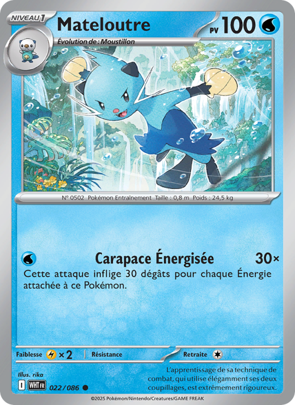 Mateloutre 022 — Flamme Blanche (French Pokémon TCG card)