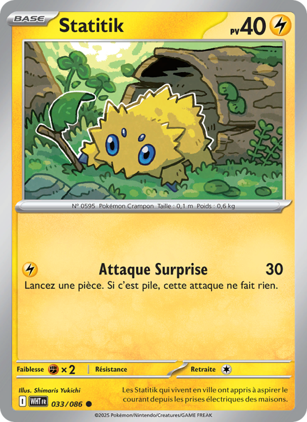 Statitik 033 — Flamme Blanche (French Pokémon TCG card)