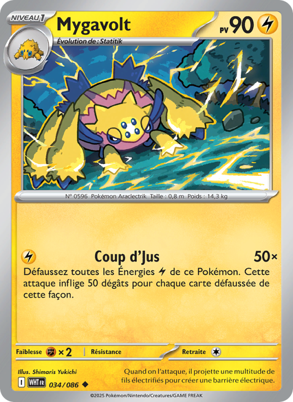 Mygavolt 034 — Flamme Blanche (French Pokémon TCG card)