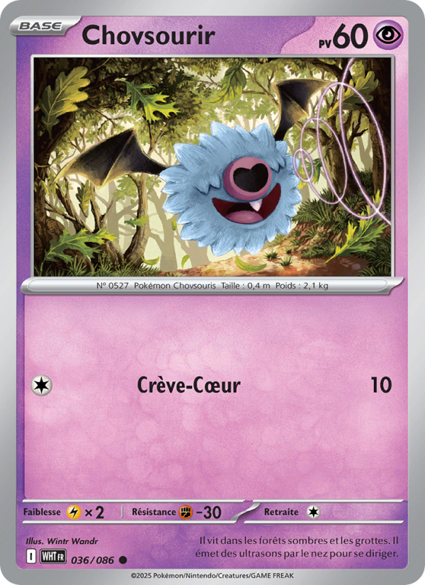 Chovsourir 036 — Flamme Blanche (French Pokémon TCG card)