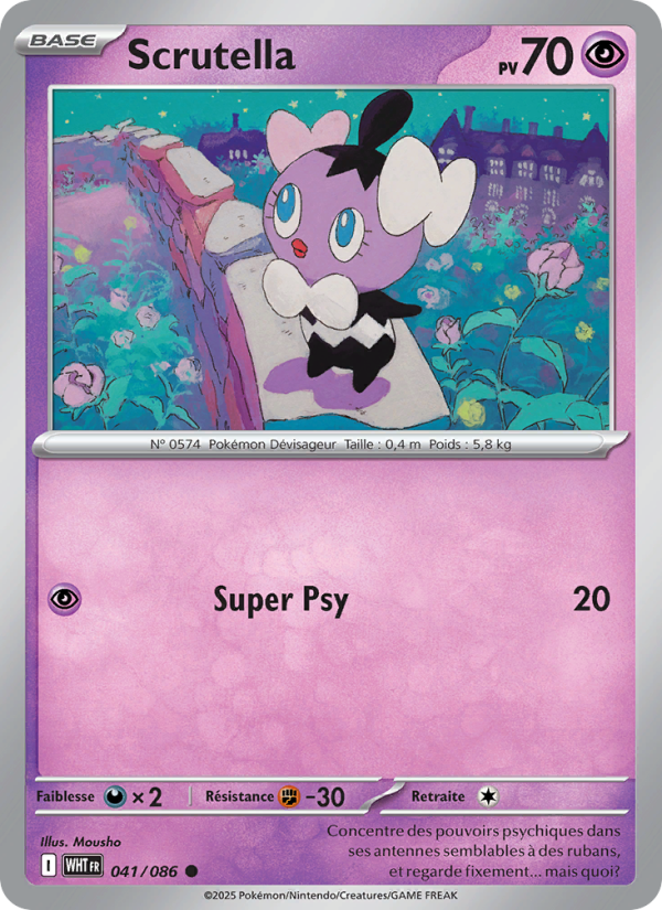 Scrutella 041 — Flamme Blanche (French Pokémon TCG card)