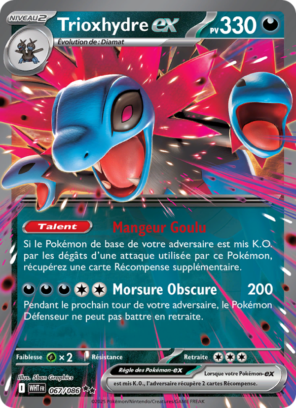 Trioxhydre-ex 067 — Flamme Blanche (French Pokémon TCG card)