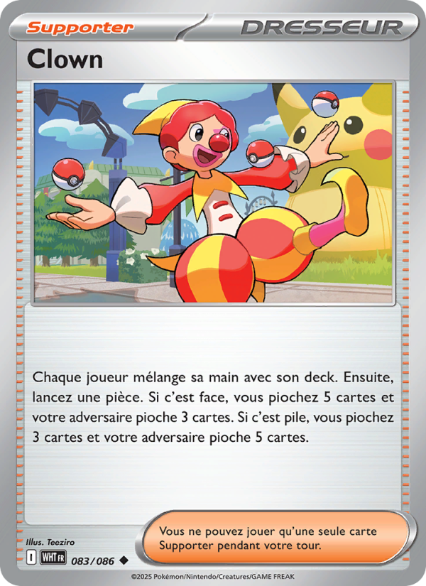 Clown 083 — Flamme Blanche (French Pokémon TCG card)
