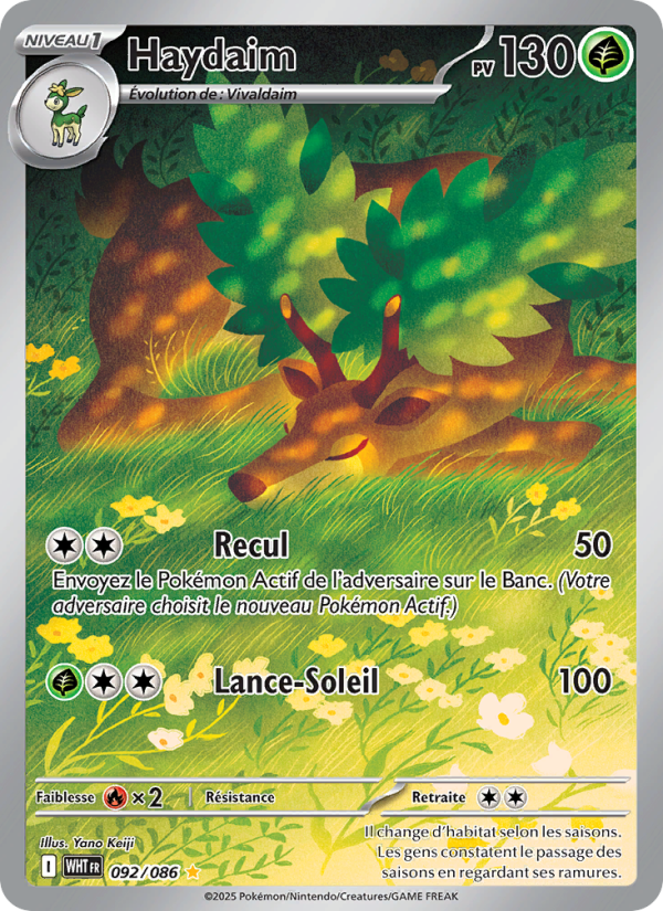 Haydaim 092 — Flamme Blanche (French Pokémon TCG card)