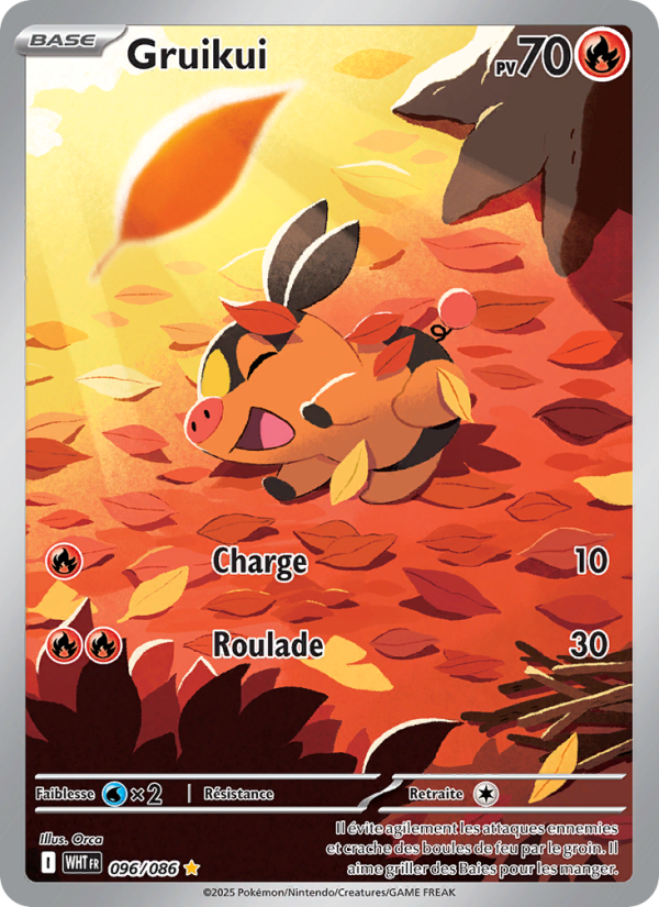 Gruikui 096 — Flamme Blanche (French Pokémon TCG card)