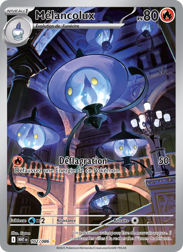Mélancolux 102 — Flamme Blanche (French Pokémon TCG card)