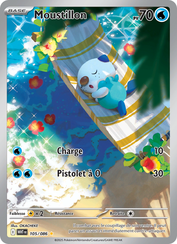 Moustillon 105 — Flamme Blanche (French Pokémon TCG card)