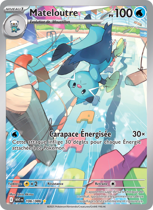 Mateloutre 106 — Flamme Blanche (French Pokémon TCG card)
