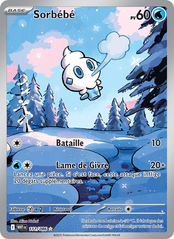 Sorbébé 111 — Flamme Blanche (French Pokémon TCG card)