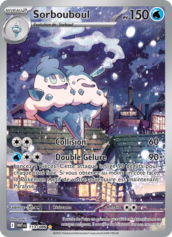 Sorbouboul 113 — Flamme Blanche (French Pokémon TCG card)
