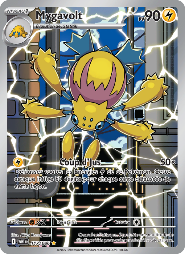 Mygavolt 117 — Flamme Blanche (French Pokémon TCG card)