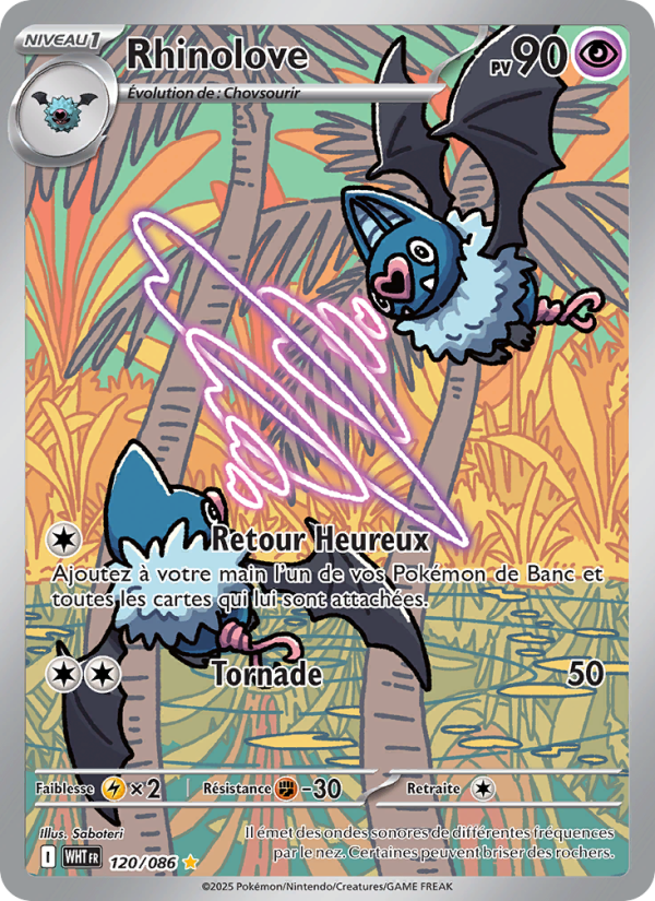Rhinolove 120 — Flamme Blanche (French Pokémon TCG card)