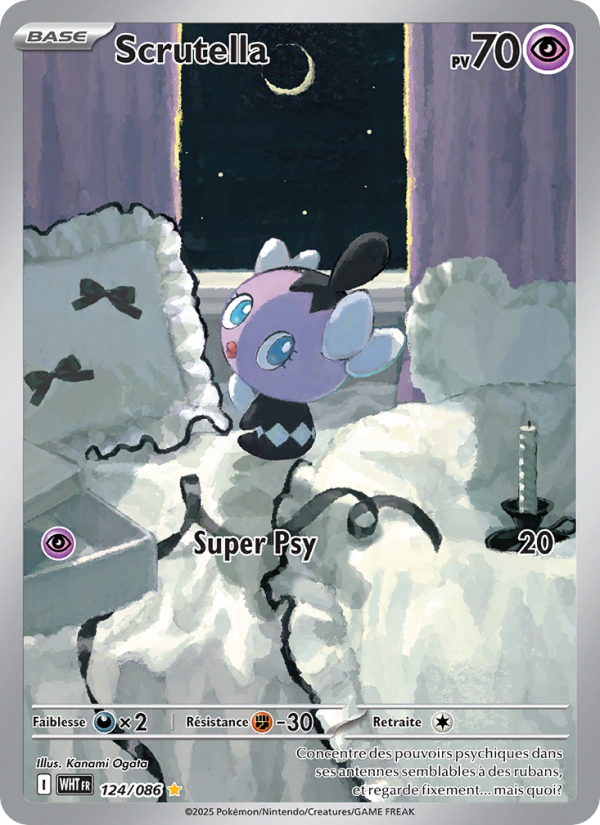 Scrutella 124 — Flamme Blanche (French Pokémon TCG card)
