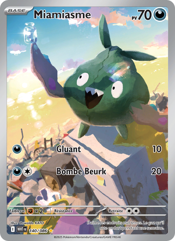 Miamiasme 140 — Flamme Blanche (French Pokémon TCG card)