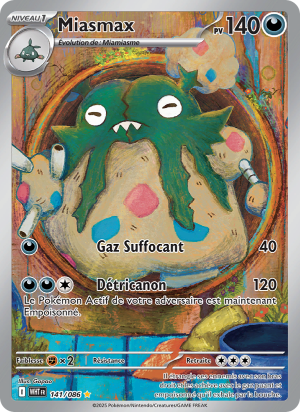 Miasmax 141 — Flamme Blanche (French Pokémon TCG card)