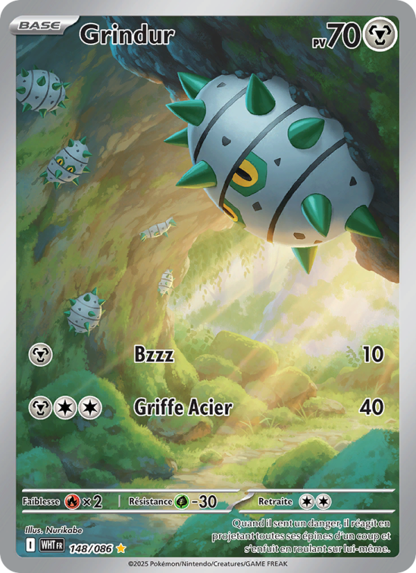 Grindur 148 — Flamme Blanche (French Pokémon TCG card)