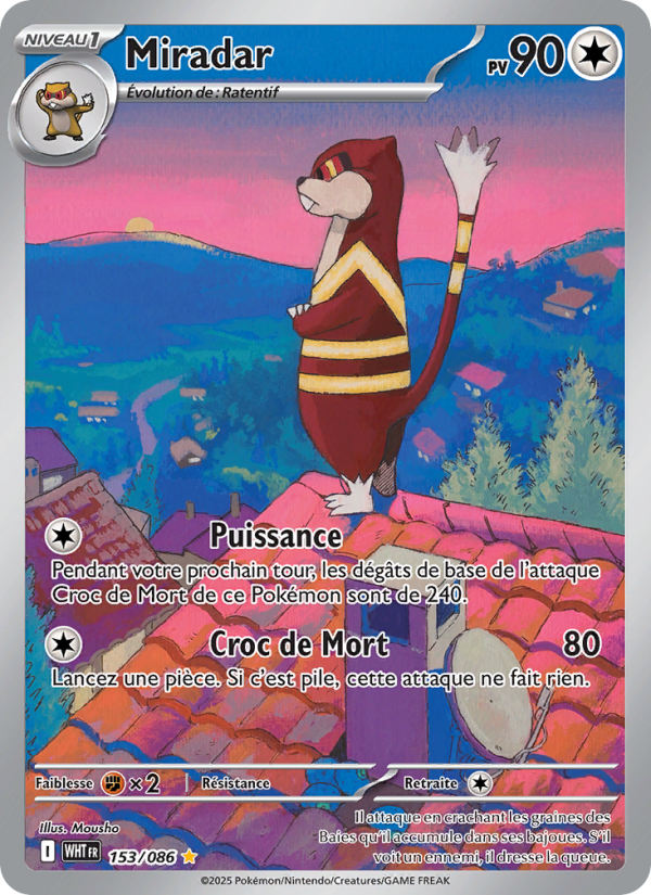 Miradar 153 — Flamme Blanche (French Pokémon TCG card)