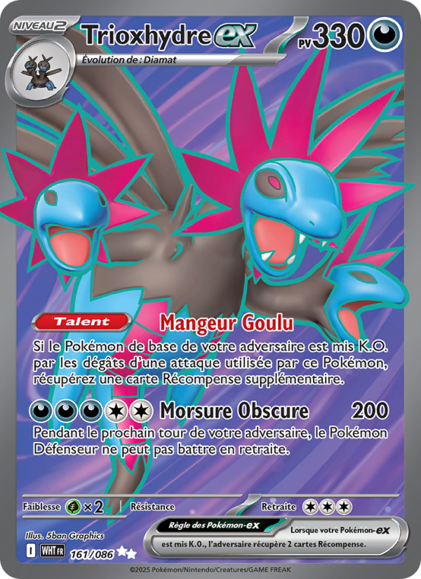 Trioxhydre-ex 161 — Flamme Blanche (French Pokémon TCG card)
