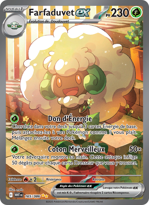 Farfaduvet-ex 165 — Flamme Blanche (French Pokémon TCG card)