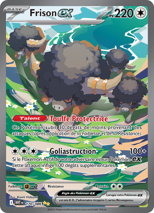 Frison-ex 170 — Flamme Blanche (French Pokémon TCG card)