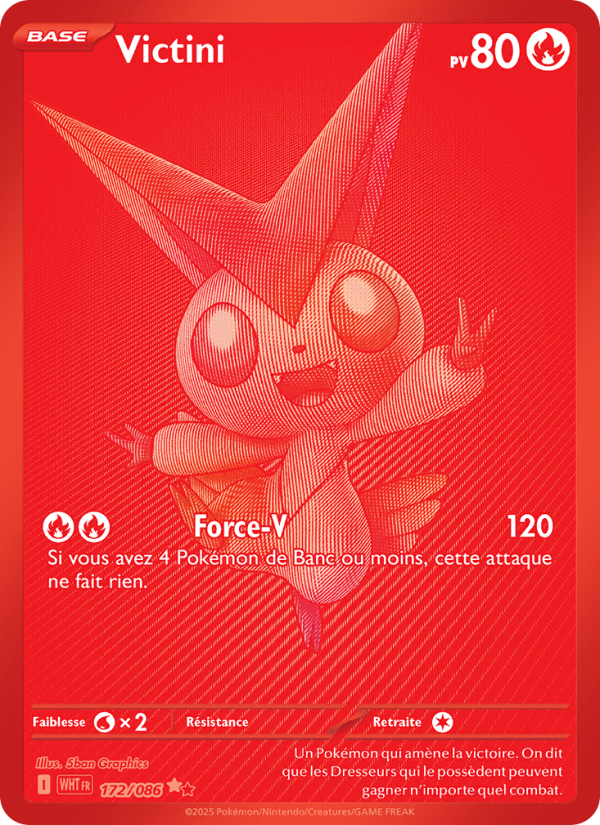 Victini 172 — Flamme Blanche (French Pokémon TCG card)