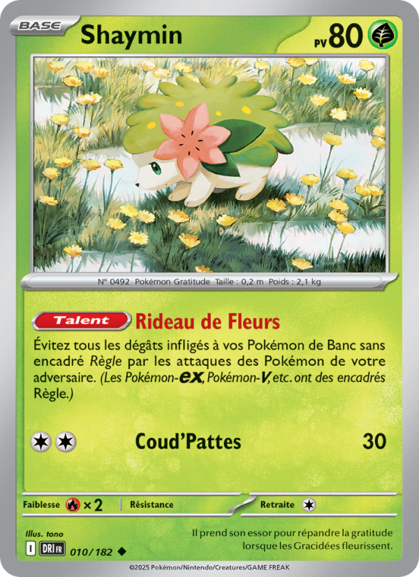 Shaymin 010 — Rivalités Destinées (French Pokémon TCG card)
