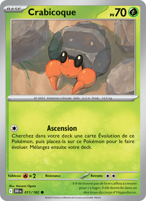 Crabicoque 011 — Rivalités Destinées (French Pokémon TCG card)